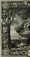 Picture 68 of 74 from Tapisseries du Roy, ou sont representez les quatre elemens et les quatre saisons ; avec les devises qui les accompagnent et leur explication = Königliche französische Tapezereyen, oder überaus schöne Sinn-Bilder, in welchen die vier Element, samt den vier Jahr-Zeiten, neben den Dencksprüchen und ihren Ausslegungen, vorgestellet werden. Aus den Original-Kupffern nachgezeichnet, und den Kunstliebenden zu Nutzen und Ergötzen an den Tag gegeben und verlegt (1690), leaf 143