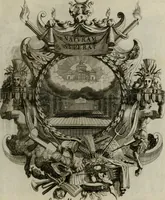 Picture 73 of 74 from Tapisseries du Roy, ou sont representez les quatre elemens et les quatre saisons ; avec les devises qui les accompagnent et leur explication = Königliche französische Tapezereyen, oder überaus schöne Sinn-Bilder, in welchen die vier Element, samt den vier Jahr-Zeiten, neben den Dencksprüchen und ihren Ausslegungen, vorgestellet werden. Aus den Original-Kupffern nachgezeichnet, und den Kunstliebenden zu Nutzen und Ergötzen an den Tag gegeben und verlegt (1690), leaf 152