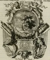 Picture 17 of 74 from Tapisseries du Roy, ou sont representez les quatre elemens et les quatre saisons ; avec les devises qui les accompagnent et leur explication = Königliche französische Tapezereyen, oder überaus schöne Sinn-Bilder, in welchen die vier Element, samt den vier Jahr-Zeiten, neben den Dencksprüchen und ihren Ausslegungen, vorgestellet werden. Aus den Original-Kupffern nachgezeichnet, und den Kunstliebenden zu Nutzen und Ergötzen an den Tag gegeben und verlegt (1690), leaf 34