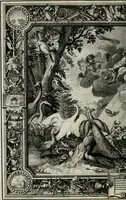 Picture 18 of 74 from Tapisseries du Roy, ou sont representez les quatre elemens et les quatre saisons ; avec les devises qui les accompagnent et leur explication = Königliche französische Tapezereyen, oder überaus schöne Sinn-Bilder, in welchen die vier Element, samt den vier Jahr-Zeiten, neben den Dencksprüchen und ihren Ausslegungen, vorgestellet werden. Aus den Original-Kupffern nachgezeichnet, und den Kunstliebenden zu Nutzen und Ergötzen an den Tag gegeben und verlegt (1690), leaf 39
