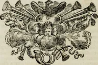 Picture 20 of 74 from Tapisseries du Roy, ou sont representez les quatre elemens et les quatre saisons ; avec les devises qui les accompagnent et leur explication = Königliche französische Tapezereyen, oder überaus schöne Sinn-Bilder, in welchen die vier Element, samt den vier Jahr-Zeiten, neben den Dencksprüchen und ihren Ausslegungen, vorgestellet werden. Aus den Original-Kupffern nachgezeichnet, und den Kunstliebenden zu Nutzen und Ergötzen an den Tag gegeben und verlegt (1690), leaf 43