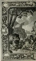 An illustration from Tapisseries du Roy, ou sont representez les quatre elemens et les quatre saisons ; avec les devises qui les accompagnent et leur explication = Königliche französische Tapezereyen, oder überaus schöne Sinn-Bilder, in welchen die vier Element, samt den vier Jahr-Zeiten, neben den Dencksprüchen und ihren Ausslegungen, vorgestellet werden. Aus den Original-Kupffern nachgezeichnet, und den Kunstliebenden zu Nutzen und Ergötzen an den Tag gegeben und verlegt (1690)