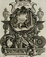 Picture 38 of 74 from Tapisseries du Roy, ou sont representez les quatre elemens et les quatre saisons ; avec les devises qui les accompagnent et leur explication = Königliche französische Tapezereyen, oder überaus schöne Sinn-Bilder, in welchen die vier Element, samt den vier Jahr-Zeiten, neben den Dencksprüchen und ihren Ausslegungen, vorgestellet werden. Aus den Original-Kupffern nachgezeichnet, und den Kunstliebenden zu Nutzen und Ergötzen an den Tag gegeben und verlegt (1690), leaf 80