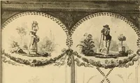 An illustration from Tapis, tissus & faïences orientales, suite des Dessins de tissus (Europe, XVIIIe & XIXe siècles) (1900)