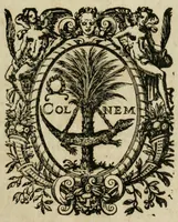 An illustration from Tariffe du présage universel des provinces de la France et des vingt-deux diocèces du pays de Languedoc :ieux du dioce se de Nismes... avec la tariffe particulière des villes & lieux du diocèse de Nismes (1599)