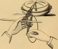 An illustration from Tatting and netting (1895)