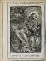 Picture 15 of 46 from 'tBosch der eremyten ende eremitinnen, van Aegypten ende Palestinen (1644), leaf 98