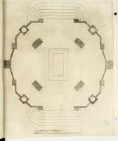 An illustration from Teatro de la gloria : consagrado a la excelentisima señora doña Felice de Sandoval Enriquez, duquesa de Vceda difunta : por el excelentisimo señor don Gaspar Tellez Giron, duque de Osuna, conde de Vreña, gouernador del estado de Milan y capitan general en Italia, en sus solemnes esequias celebradas en Milan (1671)