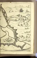 An illustration from Teatro del Belgio, o' Sia descritione delle diecisette provincie del medesimo; : con le piante delle città, e fortezze principali; da chi al presente possesse; come, in qual modo, & in qual tempo acquistate. Aggiontovi vn succinto racconto di quanto è occorso dalla mossa d'armi del rè christianissimo contro gli Stati generali delle Provincie Unite sin' al fine del 1672. (1683)