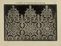 An illustration from Teatro delle nobili et virtvose donne : dove, si rappresentano varij disegni di lauori (1891)