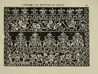 An illustration from Teatro delle nobili et virtvose donne : dove, si rappresentano varij disegni di lauori (1891)