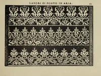 An illustration from Teatro delle nobili et virtvose donne : dove, si rappresentano varij disegni di lauori (1891)