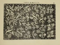 An illustration from Teatro delle nobili et virtvose donne : dove, si rappresentano varij disegni di lauori (1891)