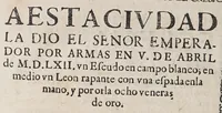 An illustration from Teatro eclesiastico de la primitiua iglesia de las Indias Occidentales, : vidas de sus arzobispos, obispos, y cosas memorables de sus sedes. ... (1649)