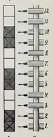 An illustration from Technology of textile design : a practical treatise on the construction and application of weaves for all textile fabrics and the analysis of cloth : containing also an appendix describing all the latest methods and improvements in designing and manufacturing : for the use of students, operatives, overseers, designers, mill managers, commission merchants and manufacturers (1905)