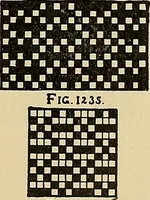 An illustration from Technology of textile design. Being a practical treatise on the construction and application of weaves for all textile fabrics, with minute reference to the latest inventions for weaving (1888)
