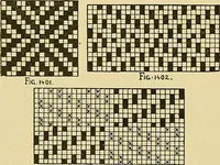 An illustration from Technology of textile design. Being a practical treatise on the construction and application of weaves for all textile fabrics, with minute reference to the latest inventions for weaving (1888)
