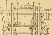 An illustration from Technology of textile design. Being a practical treatise on the construction and application of weaves for all textile fabrics, with minute reference to the latest inventions for weaving. Containing also an appendix showing the analysis and giving the calculations necessary for the manufacture of the various textile fabrics (1889)