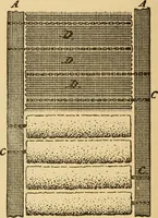 An illustration from Technology of textile design. Being a practical treatise on the construction and application of weaves for all textile fabrics, with minute reference to the latest inventions for weaving. Containing also an appendix showing the analysis and giving the calculations necessary for the manufacture of the various textile fabrics (1889)
