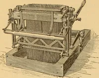 An illustration from Technology of textile design. Being a practical treatise on the construction and application of weaves for all textile fabrics, with minute reference to the latest inventions for weaving. Containing also an appendix showing the analysis and giving the calculations necessary for the manufacture of the various textile fabrics (1889)