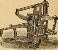 An illustration from Technology of textile design. Being a practical treatise on the construction and application of weaves for all textile fabrics, with minute reference to the latest inventions for weaving. Containing also an appendix showing the analysis and giving the calculations necessary for the manufacture of the various textile fabrics (1889)