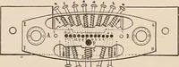 An illustration from Technology of textile design. A practical treatise on the construction and application of weaves for all textile fabrics... Containing also an appendix describing all the latest methods and improvements in designing and manufacturing (1890)