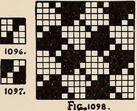An illustration from Technology of textile design. A practical treatise on the construction and application of weaves for all textile fabrics... Containing also an appendix describing all the latest methods and improvements in designing and manufacturing (1890)