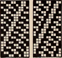 An illustration from Technology of textile design. A practical treatise on the construction and application of weaves for all textile fabrics... Containing also an appendix describing all the latest methods and improvements in designing and manufacturing (1890)