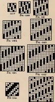 An illustration from Technology of textile design. A practical treatise on the construction and application of weaves for all textile fabrics... Containing also an appendix describing all the latest methods and improvements in designing and manufacturing (1890)