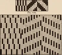 An illustration from Technology of textile design. A practical treatise on the construction and application of weaves for all textile fabrics... Containing also an appendix describing all the latest methods and improvements in designing and manufacturing (1890)