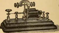 An illustration from Telegraphy and how to learn it; with brief chapters on elementary science, embracing various kinds of electricity, electrical measurements, thermo-frictional electricty, batteries, magnets and magnetism (1901)