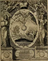 An illustration from Templvm gratiarvm, serenissimi ... : principis ac domini D. Leopoldi, archidvcis Avstriae et comitis Tyrolis &c fvndatoris mvnificentissimi : augustissimi ... caesaris Ferdinandi II., Germani fratris, piis manibvs ... a memoria archidvcalis collegii Passaviensis Societatis Iesv, ipso inferiarum, ac post D. Leopoldi die cum iusta in oratorio pie persolveret ac moestissime parentaret, A.D. MDCXXXII : Summa observantia dicatum dedicatumque (1633)