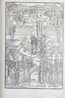 An illustration from Terenti[us] : cũ directorio vocabulorũ, sententiarũ, artis comice : glosa ĩterlineali : comẽtarijs Donato, Gvidone, Ascensio
