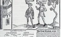 Picture 14 of 30 from Terenti[us] : cũ directorio vocabulorũ, sententiarũ, artis comice : glosa ĩterlineali : comẽtarijs Donato, Gvidone, Ascensio, leaf 215