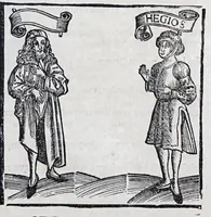 An illustration from Terenti[us] : cũ directorio vocabulorũ, sententiarũ, artis comice : glosa ĩterlineali : comẽtarijs Donato, Gvidone, Ascensio