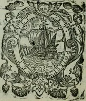 An illustration from Termini di mezzo rilievo e d'intera dottrina tra gl'archi di casa Valori in Firenze : col sommario della vita d'alcvni : compendio dell'opere de gl'altri, e indizio di tutti gl'aggiunti nel discorso dell'eccellenza degli scrittori, e nobiltà de gli studi Fiorentini (1604)
