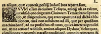 An illustration from Tertia Ferdina[n]di Cortesii Sac. Caesar. et Cath. Maiesta. in nova maris oceani Hyspania generalis præfecti p[rae]clara narratio, : in qua celebris ciuitatis Temixtitan expugnatio, aliaru[m]q[ue] prouintiaru[m], qu[a]e defecerant recuperatio continetur, in quaru[m] expugnatione, recuperatione q[ue] præfectus, una cum Hyspanis victorias æterna memoria dignas consequutus est, pr[a]eterea in ea Mare del Sur Cortesium detexisse rece[n]set[er], quod nos Australe Indicu[m] Pelagus putam[us], [et] alias innumeras prouintias aurifodinis, unionibus, variisq[ue] Gemmarum generibus refertas, et postremo illis innotuisse in eis quoq[ue] aromata contineri, (1524)