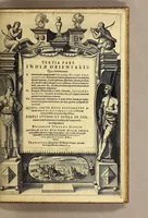 An illustration from Tertia pars Indiae Orientalis: qua continentur I. Secunda pars nauigationum à Ioanne Hugone Lintschotano Hollando in Orientem susceptarum; & maximè situs illarum regionum, & in his insulàrum, fluminum, riparum, portuum, &c. tum in transitu, tum ipsa India sitorum: vbi iuxta etiam vniuersa, quae autor illic, & postea in reditu versus Hollandiam vidit & notauit, diligenter designantur. : II. Nauigatio Hollandorum in insulas Orientales, Iauan & Svmatram: vbi pariter de morbius, vita, & religione incolarum quaedam haud iniucunda traduntur. III. Tres nauigationes Hollandorum in modo dictam Indiam per septentrionalem seu glacialem oceanum, vbi mira quaedam & stupenda denarrantur. Quibus iam de nouo accesserunt aliae de anno M.D.XVIII. vsq[ue] M.D.C.XXIX. historiae memorabiles, & notatu dignissimae. (1629)