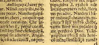 An illustration from Tesoro de la lengua guarani. (1639)