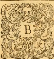An illustration from Testamentvm Novvm : sive nouum foedus Iesu Christi, D.N. Cuius Graeco contextui respondent interpretationes duae: vna, vetus altera, Theodori Bezae, nunc quartò diligenter ab eo recognita. Eiusdem annotationes, quas itidem hac quarta edit. accuratè recognouit, & accessione non parua locupletauit: Vt docebunt asterisci margini appositi, necnon eius ad lectorem epistolium. Haec quarta editio, propter accessiones non paucas, duos indices nouos habet: quorum prior priori parti, posterior posteriori subiunctus est. Seorsvm edetvr recensio earundem in diuersis Noui Testamenti locis vocum (vulgò concordantiae Novi Testamenti) cui etiam operam multum lectori profuturam idem Theodorus Beza & quidam alij impenderunt (1588)