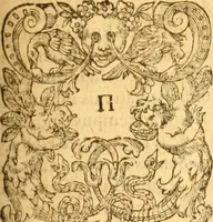 An illustration from Testamentvm Novvm : sive nouum foedus Iesu Christi, D.N. Cuius Graeco contextui respondent interpretationes duae: vna, vetus altera, Theodori Bezae, nunc quartò diligenter ab eo recognita. Eiusdem annotationes, quas itidem hac quarta edit. accuratè recognouit, & accessione non parua locupletauit: Vt docebunt asterisci margini appositi, necnon eius ad lectorem epistolium. Haec quarta editio, propter accessiones non paucas, duos indices nouos habet: quorum prior priori parti, posterior posteriori subiunctus est. Seorsvm edetvr recensio earundem in diuersis Noui Testamenti locis vocum (vulgò concordantiae Novi Testamenti) cui etiam operam multum lectori profuturam idem Theodorus Beza & quidam alij impenderunt (1588)