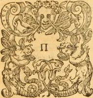 An illustration from Testamentvm Novvm : sive nouum foedus Iesu Christi, D.N. Cuius Graeco contextui respondent interpretationes duae: vna, vetus altera, Theodori Bezae, nunc quartò diligenter ab eo recognita. Eiusdem annotationes, quas itidem hac quarta edit. accuratè recognouit, & accessione non parua locupletauit: Vt docebunt asterisci margini appositi, necnon eius ad lectorem epistolium. Haec quarta editio, propter accessiones non paucas, duos indices nouos habet: quorum prior priori parti, posterior posteriori subiunctus est. Seorsvm edetvr recensio earundem in diuersis Noui Testamenti locis vocum (vulgò concordantiae Novi Testamenti) cui etiam operam multum lectori profuturam idem Theodorus Beza & quidam alij impenderunt (1588)