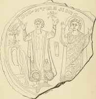 An illustration from The testimony of the catacombs and of other monuments of Christian art : from the second to the eighteenth century, concerning questions of doctrine now disupted in the Church (1870)