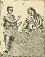 An illustration from The testimony of the catacombs and of other monuments of Christian art : from the second to the eighteenth century, concerning questions of doctrine now disupted in the Church (1870)
