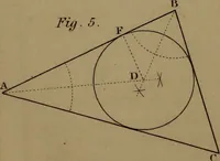 An illustration from A text book of geometrical drawing : abridged from the octavo edition : for the use of schools in which the definitions and rules of geometry are familiarly explained, the practical problems are arranged from the most simple to the more complex, and in their description technicalities are avoided as much as possible : with an introduction to isometrical drawing : and an essay on linear perspective and shadows ... (1849)