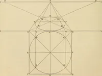 An illustration from A text book of geometrical drawing, for the use of mechanics and schools, in which the definitions and rules of geometry are familiarly explained (1849)