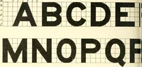 An illustration from A textbook on lettering and sign painting (1902)