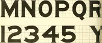 An illustration from A textbook on lettering and sign painting (1902)
