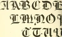 An illustration from A textbook on lettering and sign painting (1902)