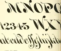 An illustration from A textbook on lettering and sign painting (1902)
